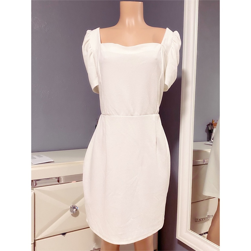 Shein Curve White Plus Dress